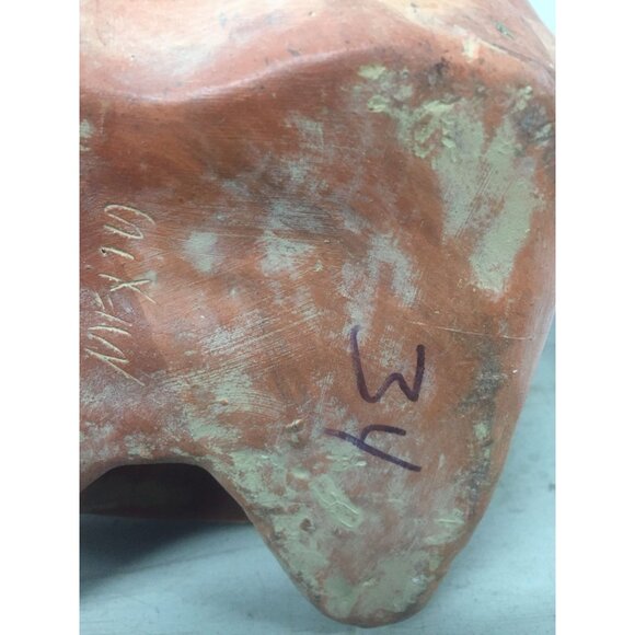 Vintage 1973 Ceramic Terracotta Mayan Figurine Female with A Large Chest Made In - Picture 8 of 10